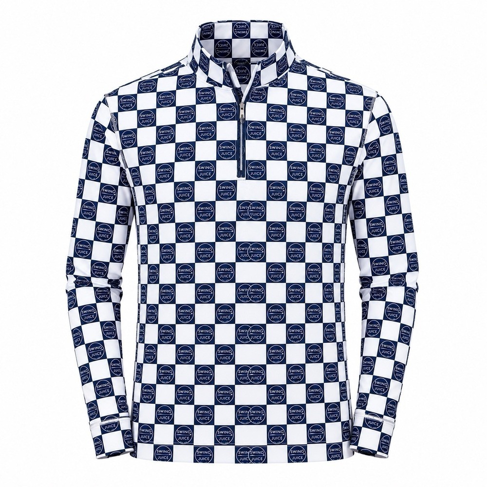 Swing Juice Golf‎ Performance UPF 50+ 1/4 Zip Shirt Men's XXL AOP Stretch